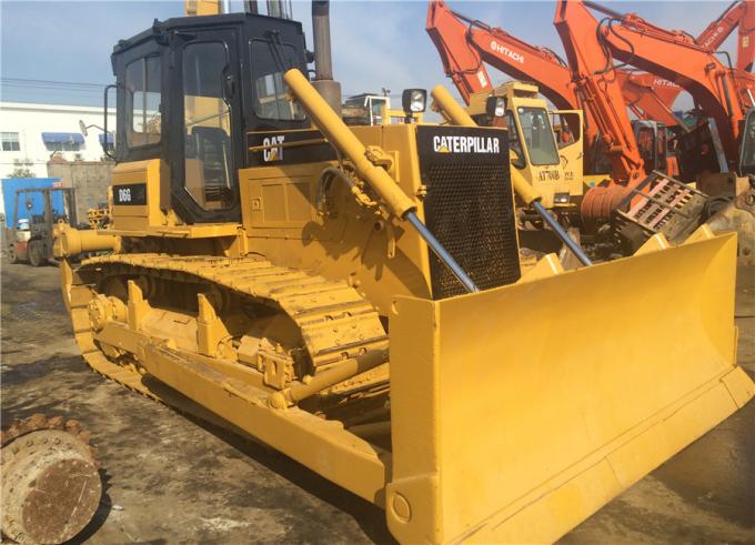 Escavadoras novas Caterpillar D6G da segunda mão da pintura, escavadora pequena da esteira rolante