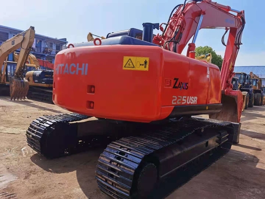 Máquina escavadora hidráulica ZX225USR de 22 toneladas de Hitachi da mão da esteira rolante segunda