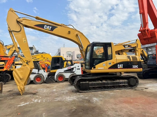 Máquinas de construção de segunda mão CAT Caterpillar 320C Excavadora hidráulica 20 toneladas