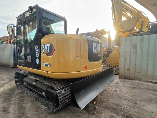 Excavadora japonesa original Cat 307E de segunda mão, Caterpillar Excavadora usada 7 toneladas