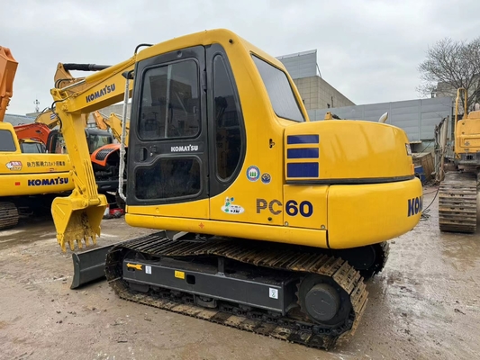 6 toneladas original japonês usado Komatsu PC60-7 Excavadora Crawler em venda