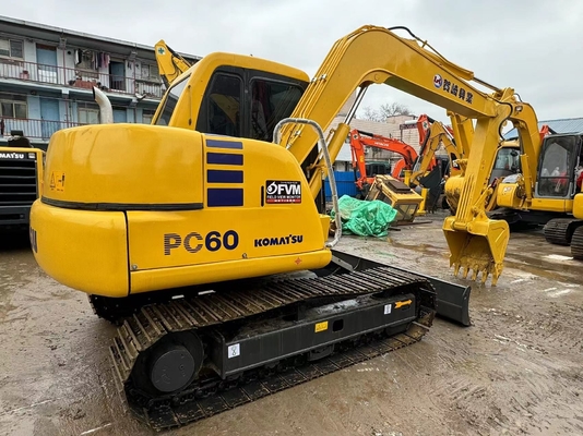 6 toneladas original japonês usado Komatsu PC60-7 Excavadora Crawler em venda