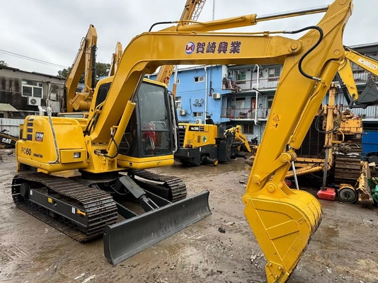 6 toneladas original japonês usado Komatsu PC60-7 Excavadora Crawler em venda