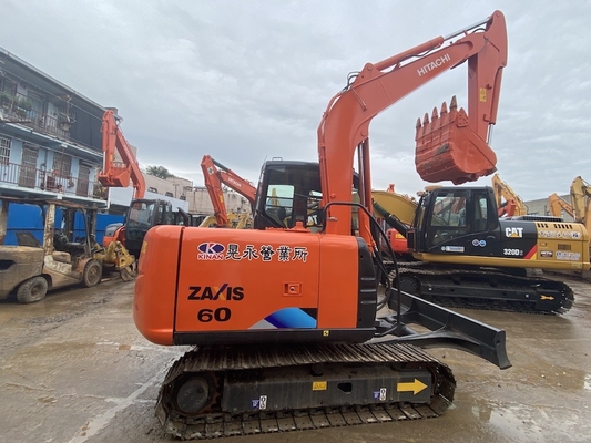 6 toneladas original japonês usado Hitachi ZX60 Excavador Crawler com 40,5 kW de potência do motor e 0,22m3 de capacidade de balde