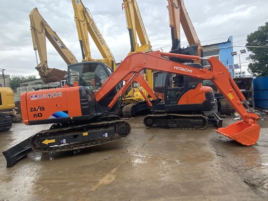 6 toneladas original japonês usado Hitachi ZX60 Excavador Crawler com 40,5 kW de potência do motor e 0,22m3 de capacidade de balde
