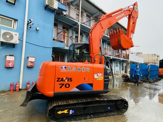 7 toneladas original japonês usado Hitachi ZX70 Excavador Crawler com 40,5 kW de potência do motor e 0,3m3 de capacidade de balde