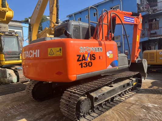 13 toneladas original japonês usado Hitachi ZX130 Excavador Crawler com 66KW de potência do motor e 0,52m3 de capacidade de balde