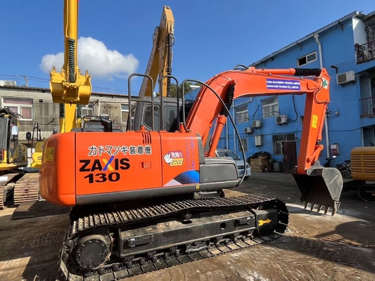 13 toneladas original japonês usado Hitachi ZX130 Excavador Crawler com 66KW de potência do motor e 0,52m3 de capacidade de balde
