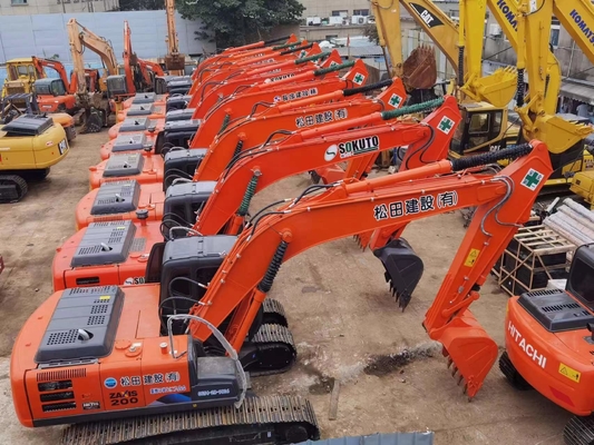 20 toneladas original japonês usado Hitachi ZX200 Excavador Crawler com 109,6 kW de potência do motor e 0,8 m3 de capacidade de balde