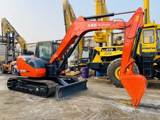 8 toneladas original japonês usado Kubota KX183 Excavadora Crawler com 47,8 kW de potência do motor e 0,31 m3 de capacidade de balde