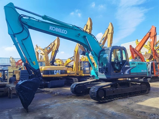 21 toneladas original japonês usado Kobelco SK210-8 Excavadora Crawler com 114KW de potência do motor e 1 m3 de capacidade de balde