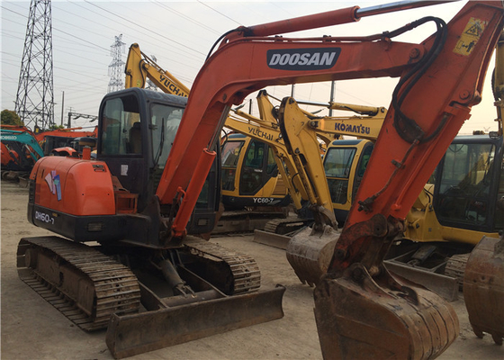 Excavadora do Doosan DH60-7 de 6 toneladas com capacidade de balde de 0,09-0,2 m3