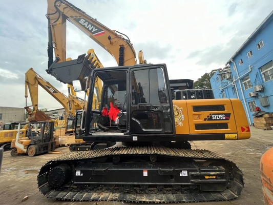 Excavadora hidráulica Sany SY215C de 21 toneladas usada com capacidade de balde de 1,1 m3