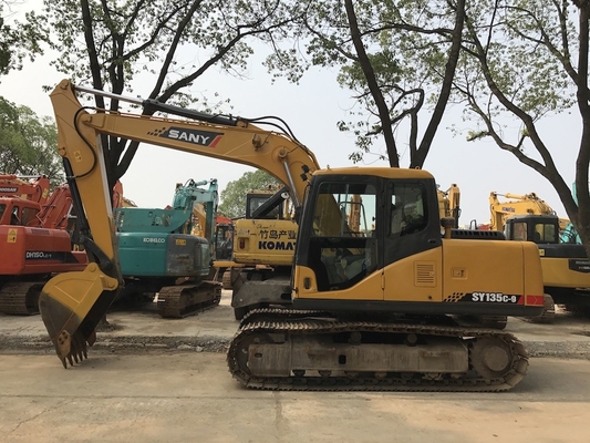 Excavadora hidráulica Sany SY135C-9 de 13 toneladas usada com capacidade de balde de 0,53 m3