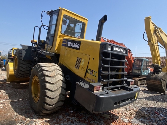 5-6 toneladas de segunda mão Komatsu WA380-3 Carregador de rodas Carregador frontal usado
