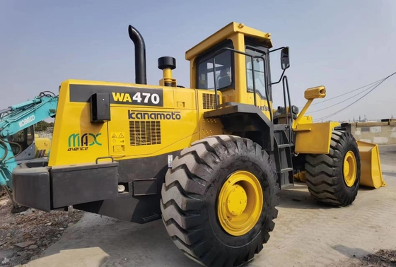 Carregador de rodas Komatsu WA470-3 Usado Carregador frontal