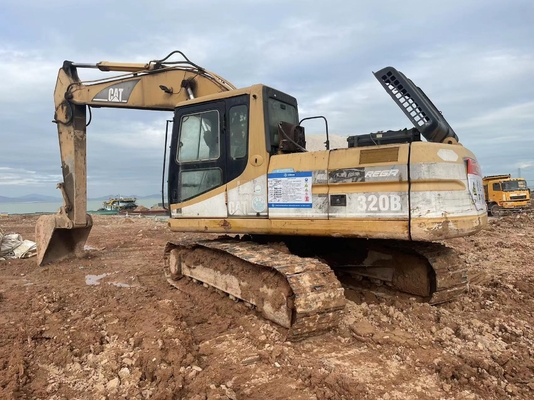 Excavadora japonesa original Cat 320b de segunda mão, Caterpillar Excavadora usada 20 toneladas