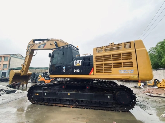 Excavadora japonesa original Cat 349D de segunda mão, Caterpillar Excavadora usada de pista 49 toneladas