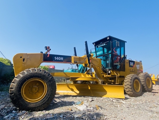 Equipamento pesado usado Caterpillar Cat 140H Motor Grader de segunda mão com Ripper para venda