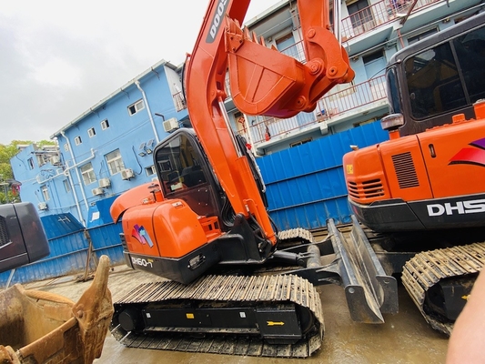 Excavadora do Doosan DH60-7 de segunda mão com capacidade de balde de 0,09-0,2 m3