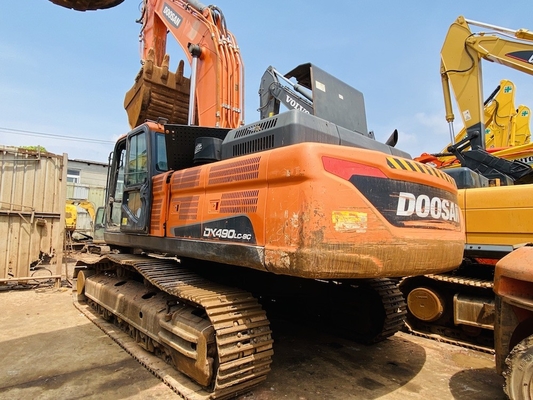 Excavadora do Doosan DX490LC-9C de segunda mão com capacidade de balde de 2,72 m3