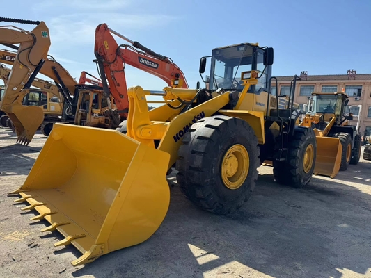 Carregador de rodas Komatsu WA470-3 de segunda mão Carregador de estrada 3.9 M 3