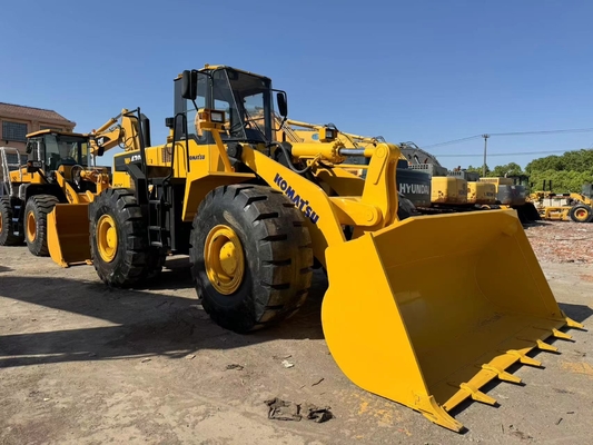 Carregador de rodas Komatsu WA470-3 de segunda mão Carregador de estrada 3.9 M 3