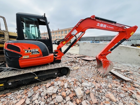 5 toneladas de Kubota KX155 Excavadora Crawler Usada Excavadora de segunda mão com 29,9 kW de potência do motor e 0,16 m3 de capacidade de balde
