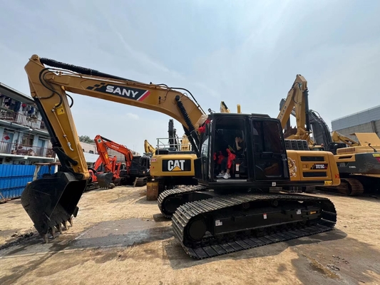 21 toneladas usadas Sany SY215C Excavadora hidráulica Excavadora de segunda mão com capacidade de balde de 1,1 M3