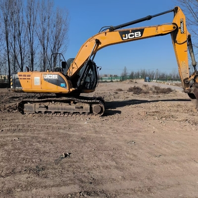 22 toneladas de segunda mão JCB JS220LC Excavadora de rastreamento Usada 129 KW Potência do motor e 1 M3 Capacidade de balde