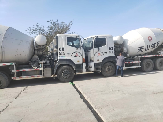 Caminhão de mistura de betão em segunda mão GAC Hino 6x4 350HP Caminhão de mistura de betão usado