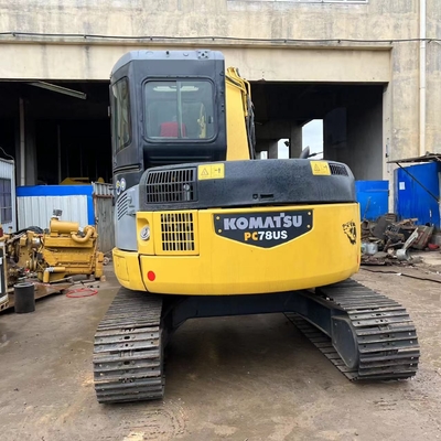 7 toneladas Usado Komatsu PC78US Excavator de segunda mão Komatsu Crawler Excavator Máquinas de construção