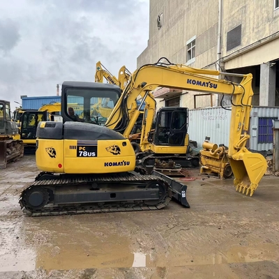 7 toneladas Usado Komatsu PC78US Excavator de segunda mão Komatsu Crawler Excavator Máquinas de construção
