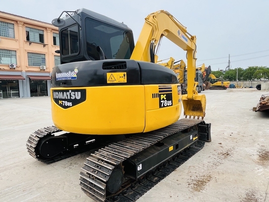 Excavadora Komatsu PC78US de segunda mão de 7 toneladas Mini Excavadora Máquinas de Construção