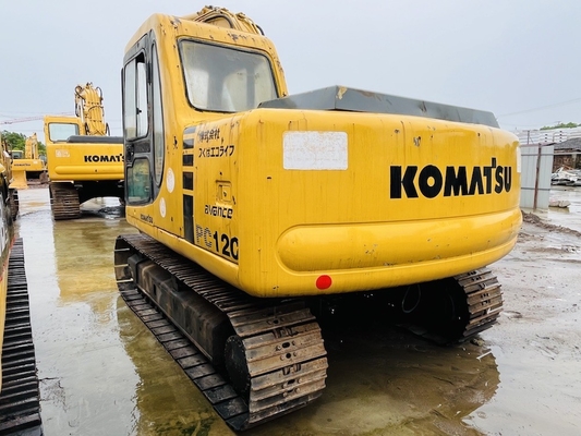 12 toneladas japonês usado Komatsu PC120-6 escavadeira segunda mão Komatsu hidráulico rastejador escavadora