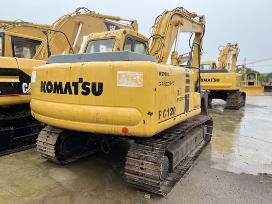 12 toneladas japonês usado Komatsu PC120-6 escavadeira segunda mão Komatsu hidráulico rastejador escavadora
