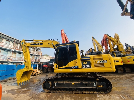 Excavadora japonesa original usada Komatsu Pc200-8 80% nova em boas condições