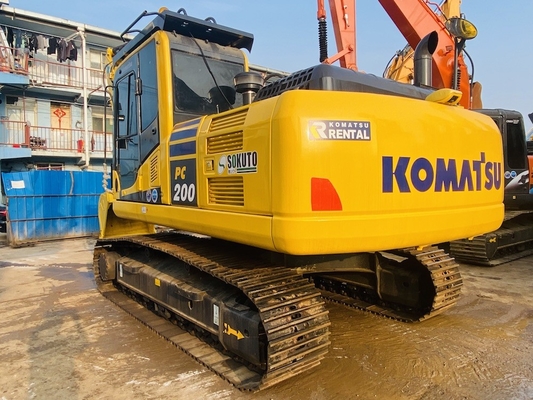 Excavadora japonesa original usada Komatsu Pc200-8 80% nova em boas condições