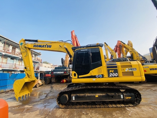 Excavadora japonesa original usada Komatsu Pc200-8 80% nova em boas condições