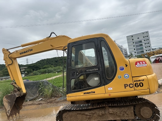 Excavadora de 6 toneladas usada Komatsu PC60-7 Excavadora de segunda mão pequena PC35/PC55/PC56/PC60/PC78