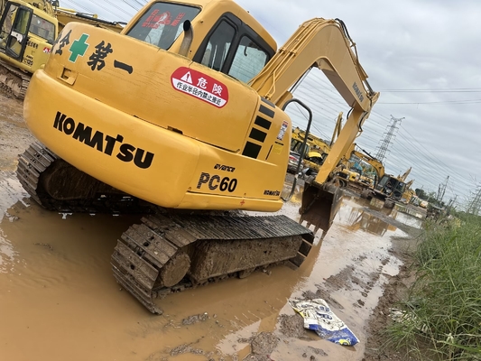 Excavadora de 6 toneladas usada Komatsu PC60-7 Excavadora de segunda mão pequena PC35/PC55/PC56/PC60/PC78
