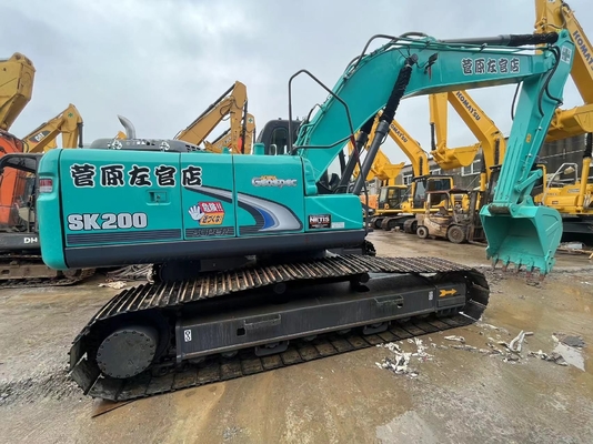 Original 80% novo Kobelco SK200-8 Excavadora Hidráulica Excavadora Usada SK200-8 SK200-7 SK220-8