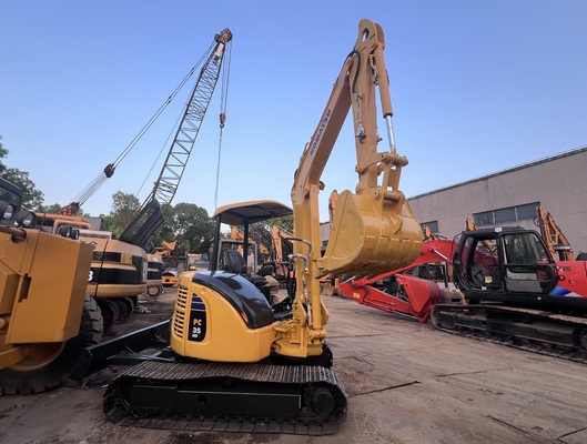 Mini Excavatora Usada Komatsu PC35MR Excavatora de rastreador Excavadora de segunda mão Máquinas de construção