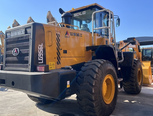 162 KW SDLG LG956L Carregador de rodas de segunda mão Carga nominal 5 toneladas Marca chinesa em boas condições