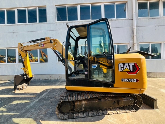 Mini Excavadora Origianl Japão CAT 305.5E2 Excavadora hidráulica de 5 toneladas de segunda mão Excavadora de lagosta