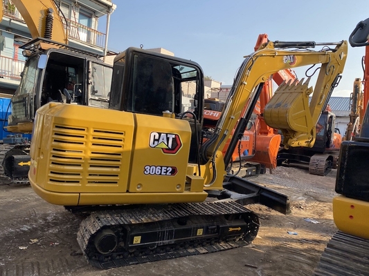 Excavadora Caterpillar de segunda mão Origem Japão Excavadora usada CAT 306E2 Crawler 6 toneladas Máquinas de construção