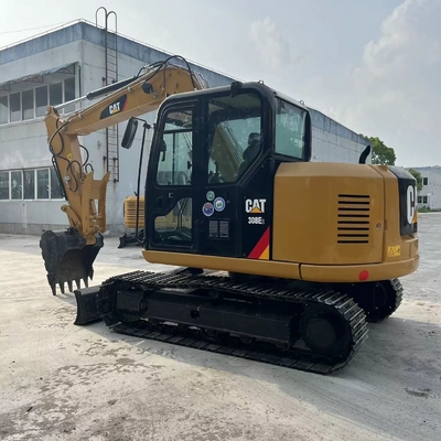 8 toneladas CAT 308E2 Excavadora Caterpillar de segunda mão de fabricação japonesa Excavadora CAT Crawler Usada Máquinas de construção