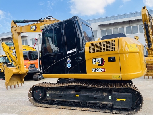 12 toneladas 90% novo CAT 312D2GC Excavadora de lagarta de segunda mão Excavadora de rastreador CAT usada CAT 312D Máquinas de construção