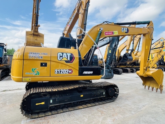 12 toneladas 90% novo CAT 312D2GC Excavadora de lagarta de segunda mão Excavadora de rastreador CAT usada CAT 312D Máquinas de construção