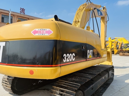 CAT 320C Excavadora crawler de segunda mão com profundidade máxima de escavação de 6550 mm e modelo de motor CAT 3066